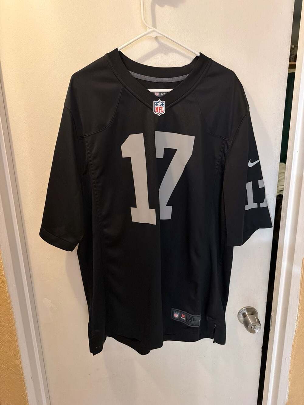 Nike NFL Las Vegas Raiders Davante Adams #17 Black Game Jersey Size XL